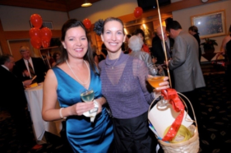 Ladies dressed for party