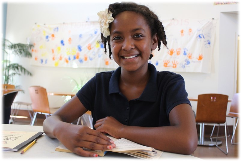 Girl writing