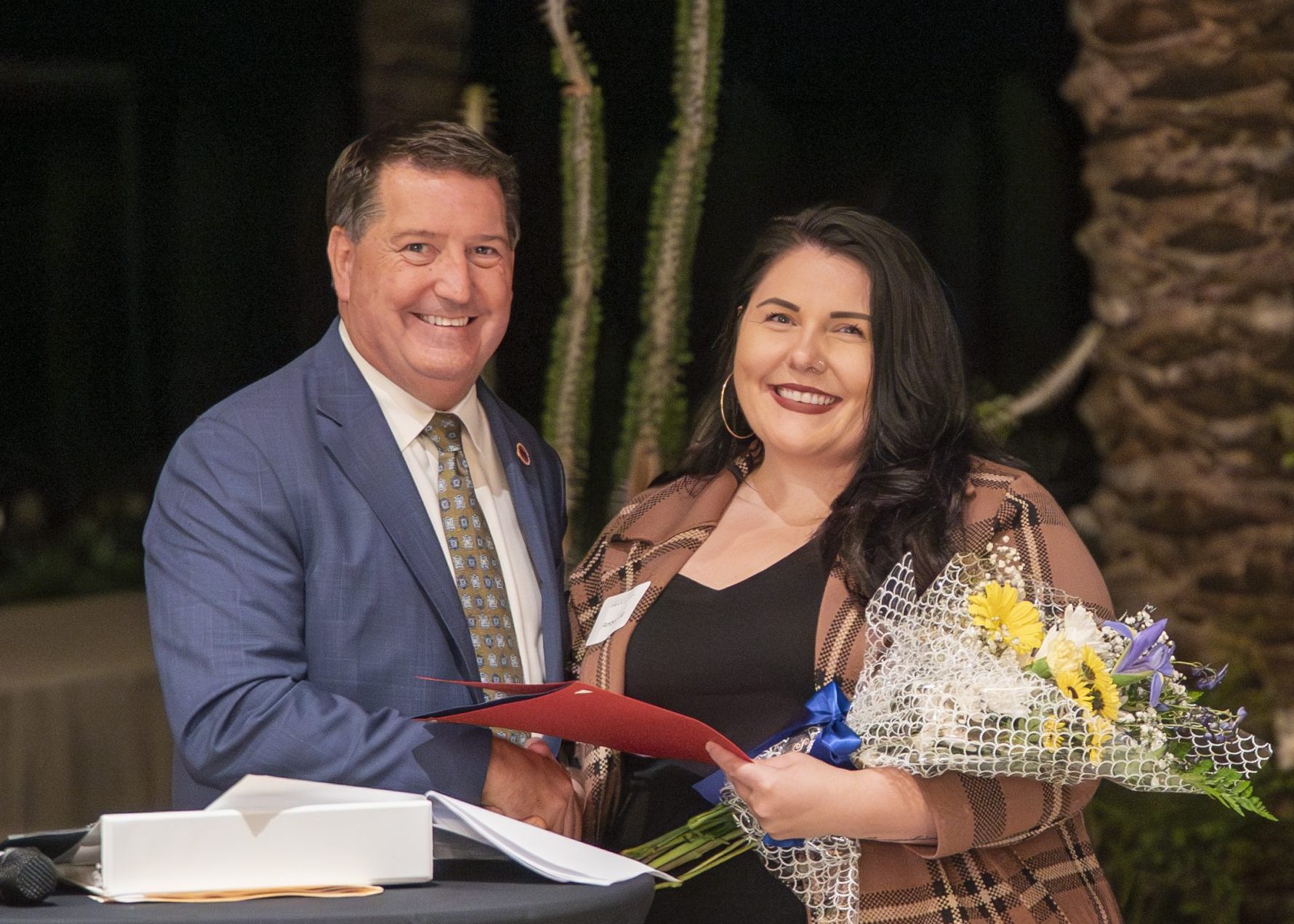 Amber King receives community hero award